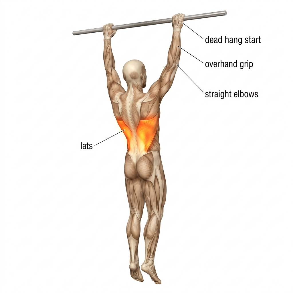 Pull-up anatomy diagram.